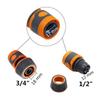 1/2" 3/4" Pipe Quick Connector 180° Rotatable Fast Release Elbow Joint Garden Agriculture Greenhouse Irrigation Car Wash Fitting