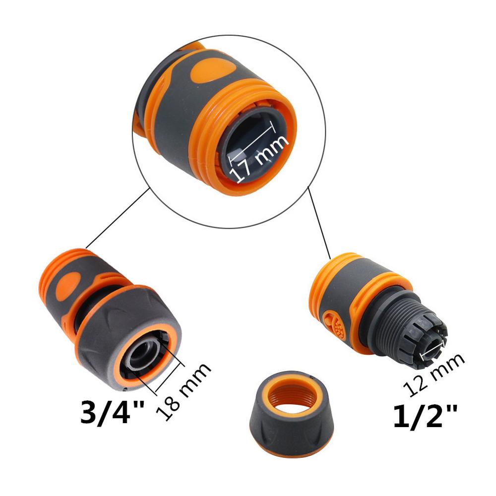 1/2" 3/4" Pipe Quick Connector 180° Rotatable Fast Release Elbow Joint Garden Agriculture Greenhouse Irrigation Car Wash Fitting