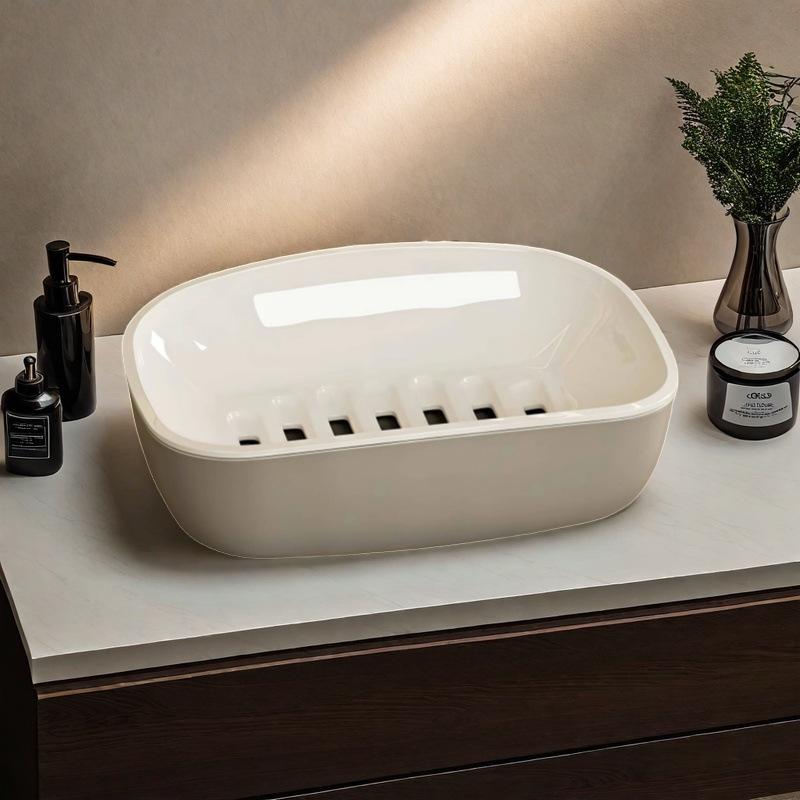 Draining Soap Box, Household Bathroom Soap Box, Double-layer Large Soap Rack, Laundry Soap Box