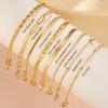Figaro Beads Herringbone Chain Bracelet for Women Men Stainless Steel Wrist Jewelry Twist Box Rope Chains Waterproof Accessories