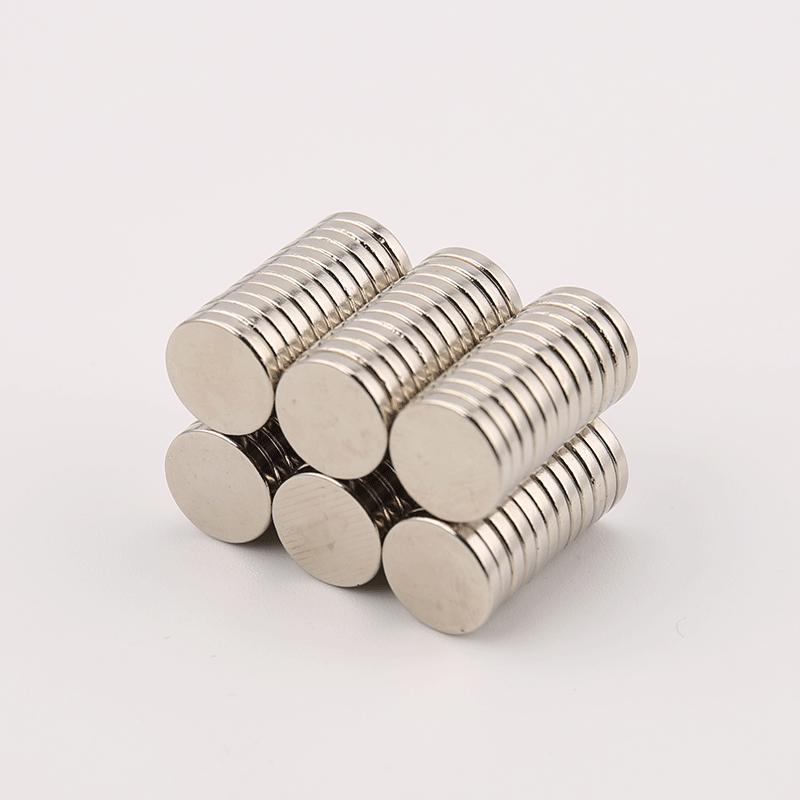 Strong Round Steel Refrigerator Magnet Set - Powerful Magnetic D10X1-5mm Sheet Toys & Gifts