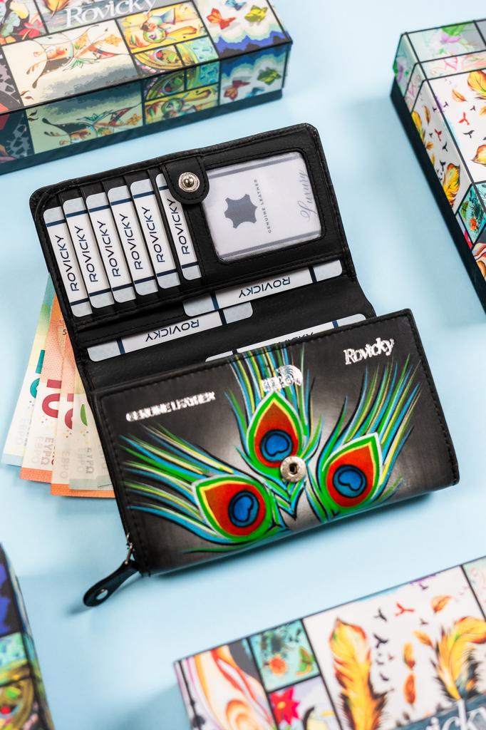 Women's leather wallet R-N0493-ART-22-7279