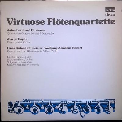 LP Record ANTON BERNHARD FRSTENAU  JOSEPH H  Virtuose Fltenquartette DISCO558 JecklinDisco Sweden Classical Used