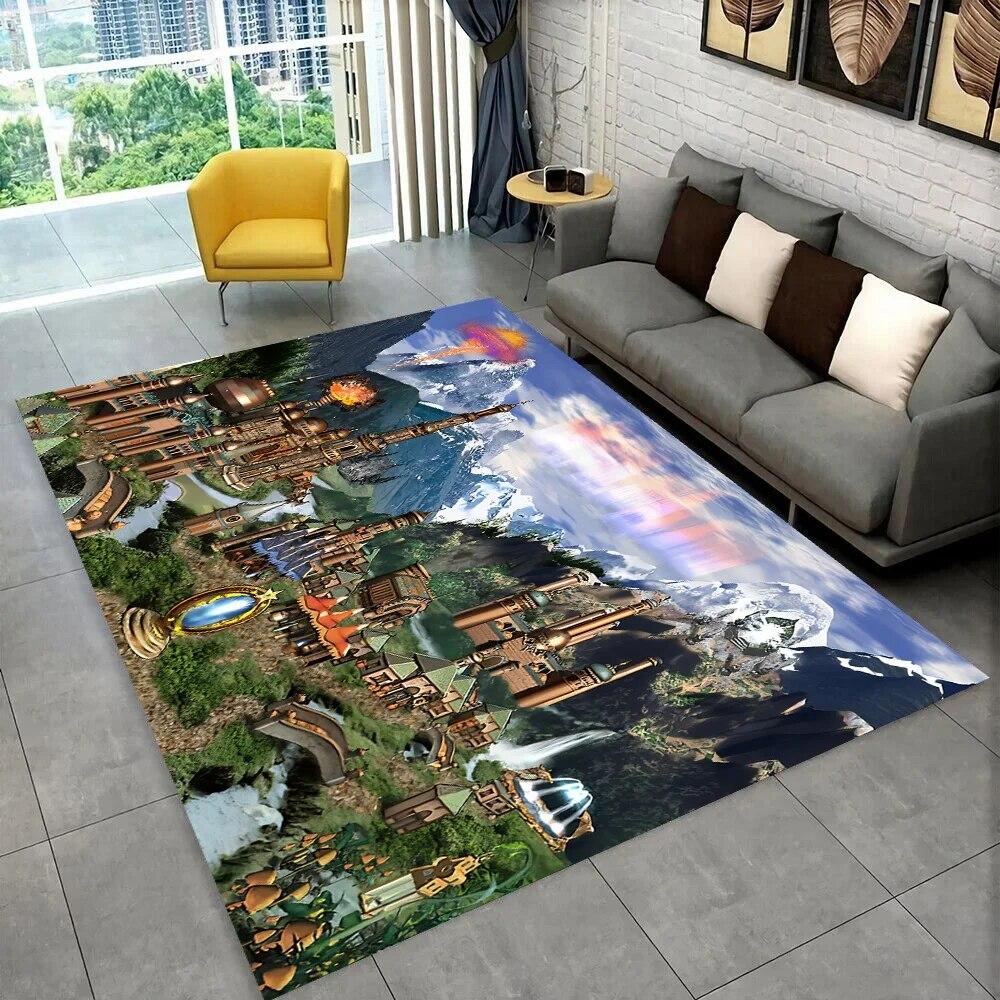

Heroes of Might and Magic Retro Game Zone килимок, килим для дому Вітальня Спальня Диван Придверний килимок Декор, дитяча гра Нековзкий килимок 100x120cm(39x47in)