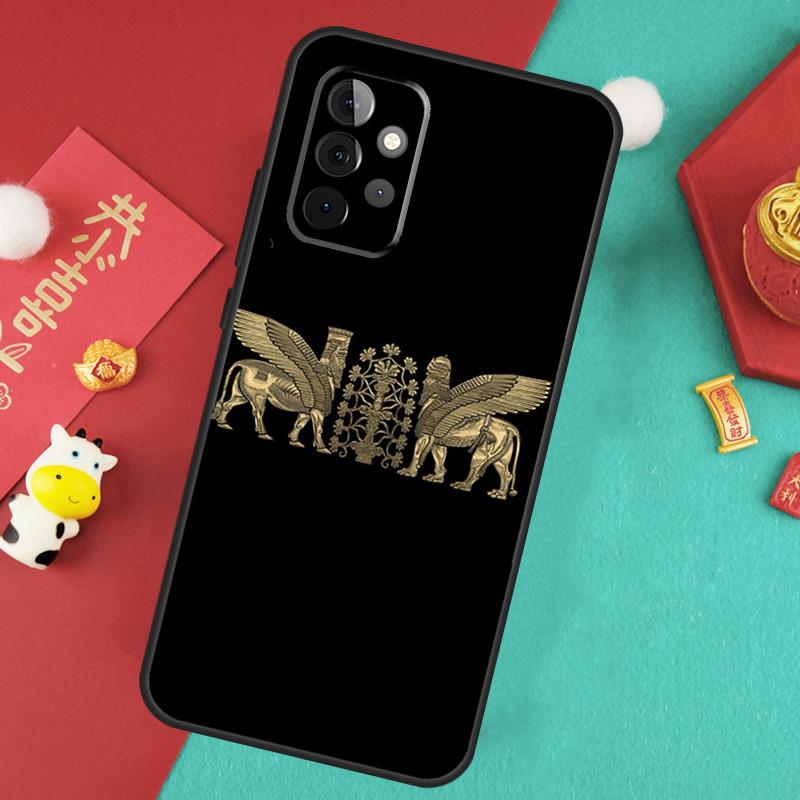Lamassu Assyrian Winged Lion Case For Samsung Galaxy A55 A35 A25 A15 A14 A34 A54 A53 A33 A23 A13 A12 A52 A51 A32 Cover