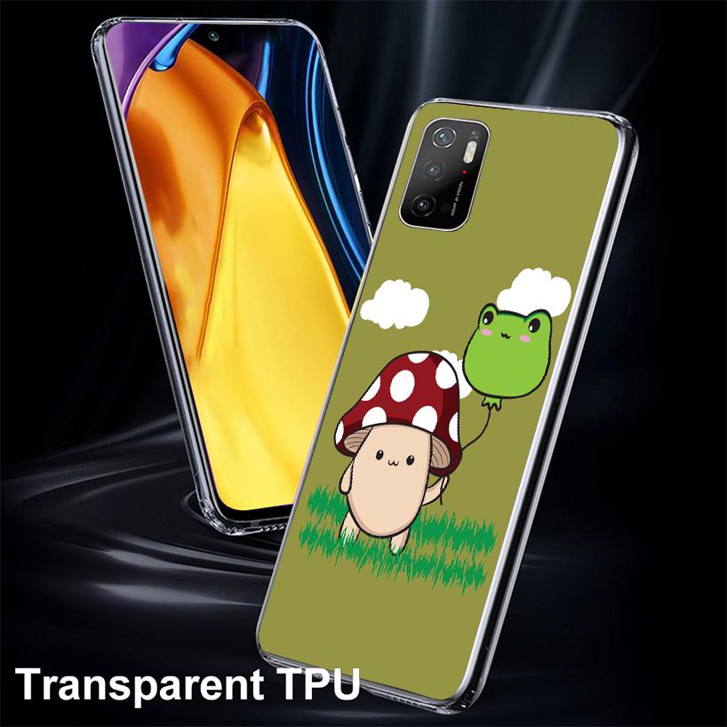 Cottagecore Frog Mushroom Kawaii Cover Phone Case For Xiaomi Poco F7 Ultra X7 X6 X5 Pro M7 Redmi 15C 15 13C 13 12C 12 10C 10 9A
