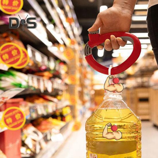 Rukojeť na tašku na potraviny Ergonomická Lehká, univerzální, univerzální držák nákupní tašky na odpadky Plastová rukojeť Nástroj pro přenášení