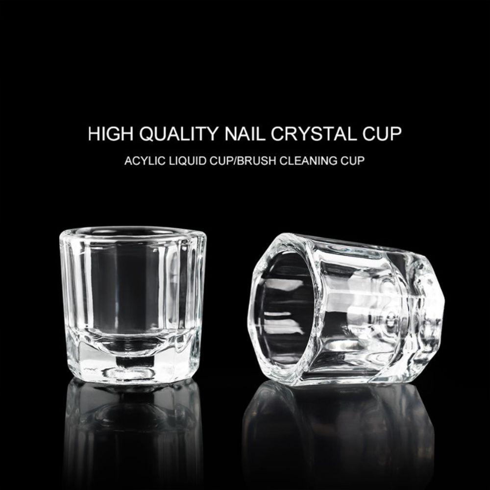 Liquid Mixing Powder Glassware Nail Art Tool Crystal cup Glass Cup Octagon Cup Manicure Tools