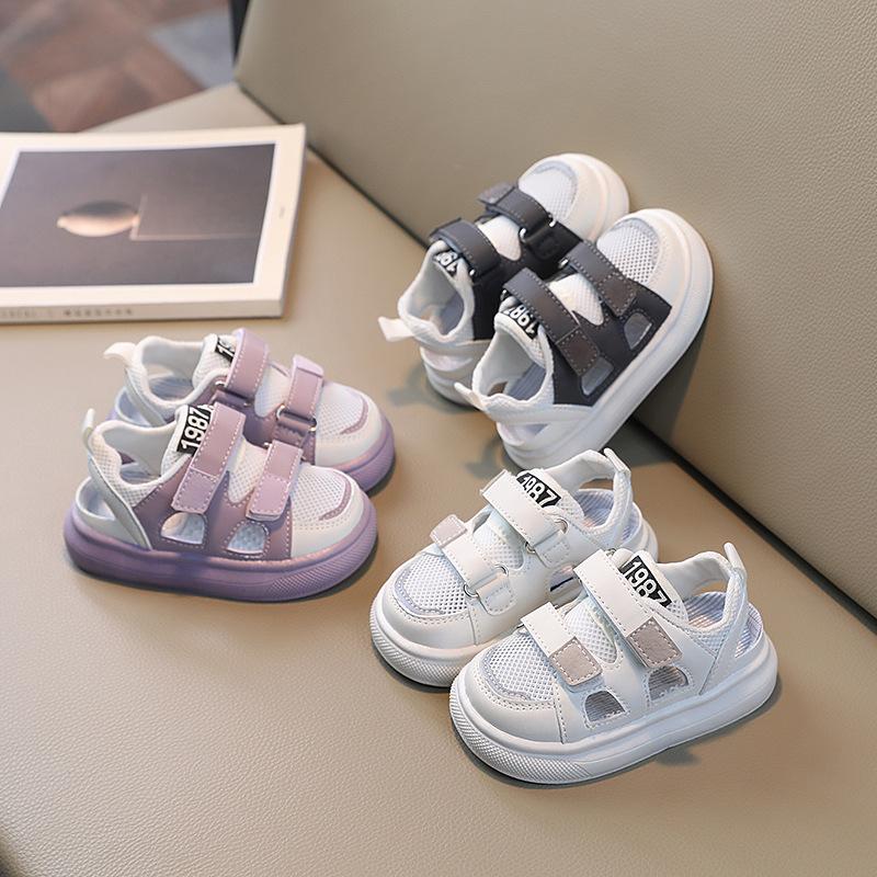 Summer new children's sports sandals, boys' breathable mesh shoes, Korean-style girls' hollow sneakers, baby shoes, children's shoes