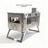 Portable Outdoor Folding Titanium Wood Tent Stove for Camping
