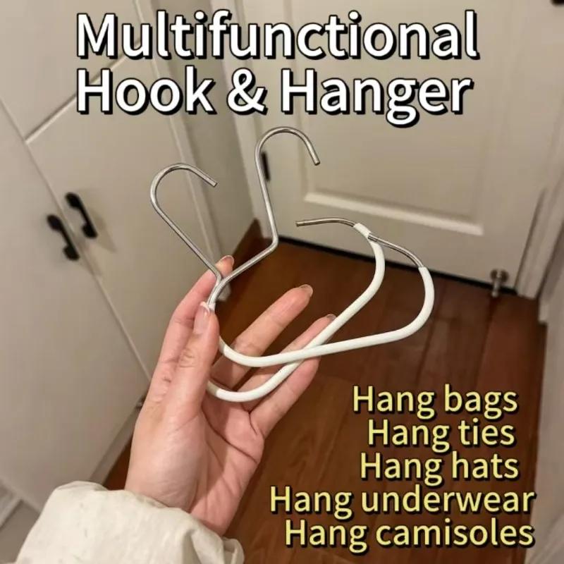 1-20Pcs Circle Ring Hat Hanger Versatile Manganese Steel Round Hook - Perfect for Hats,Ties,Scarves & Bags,Strong Load-Bearing