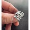 Spoon Ring 925 Silver Vintage Style