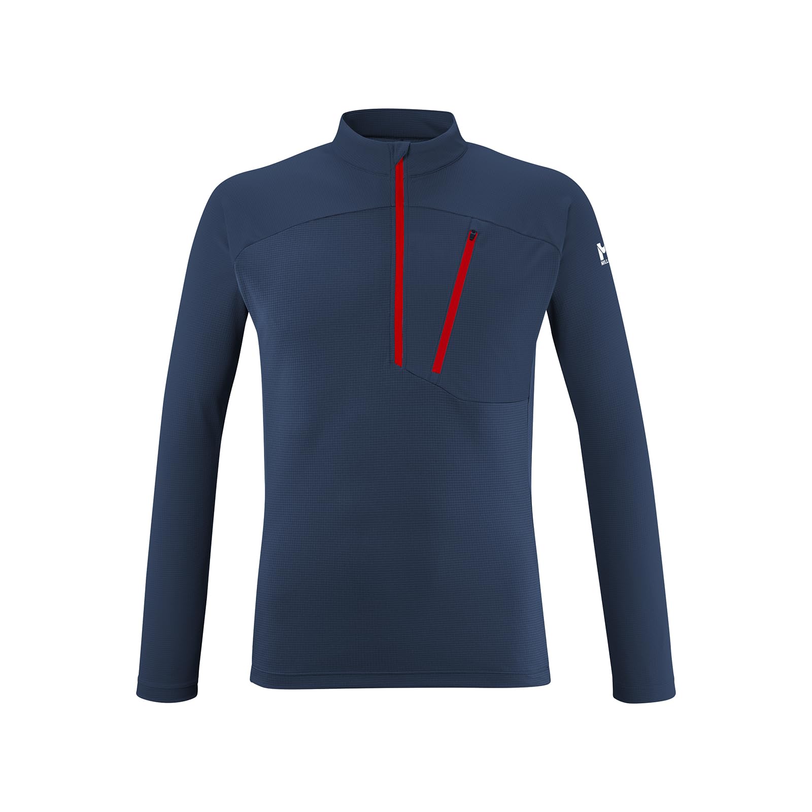 

Climbing Shirt Morpho Zip Long Sleeve MORPHO ZIP LS M NEW [Millet] Men s LOGO_SAPHIR