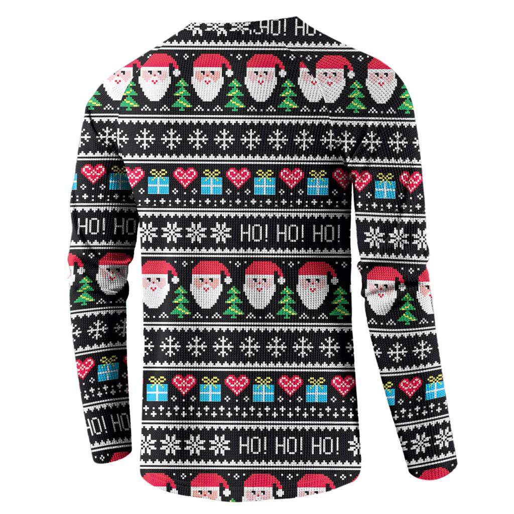 Men's Loose Casual Button Down Collar Long Sleeve Top