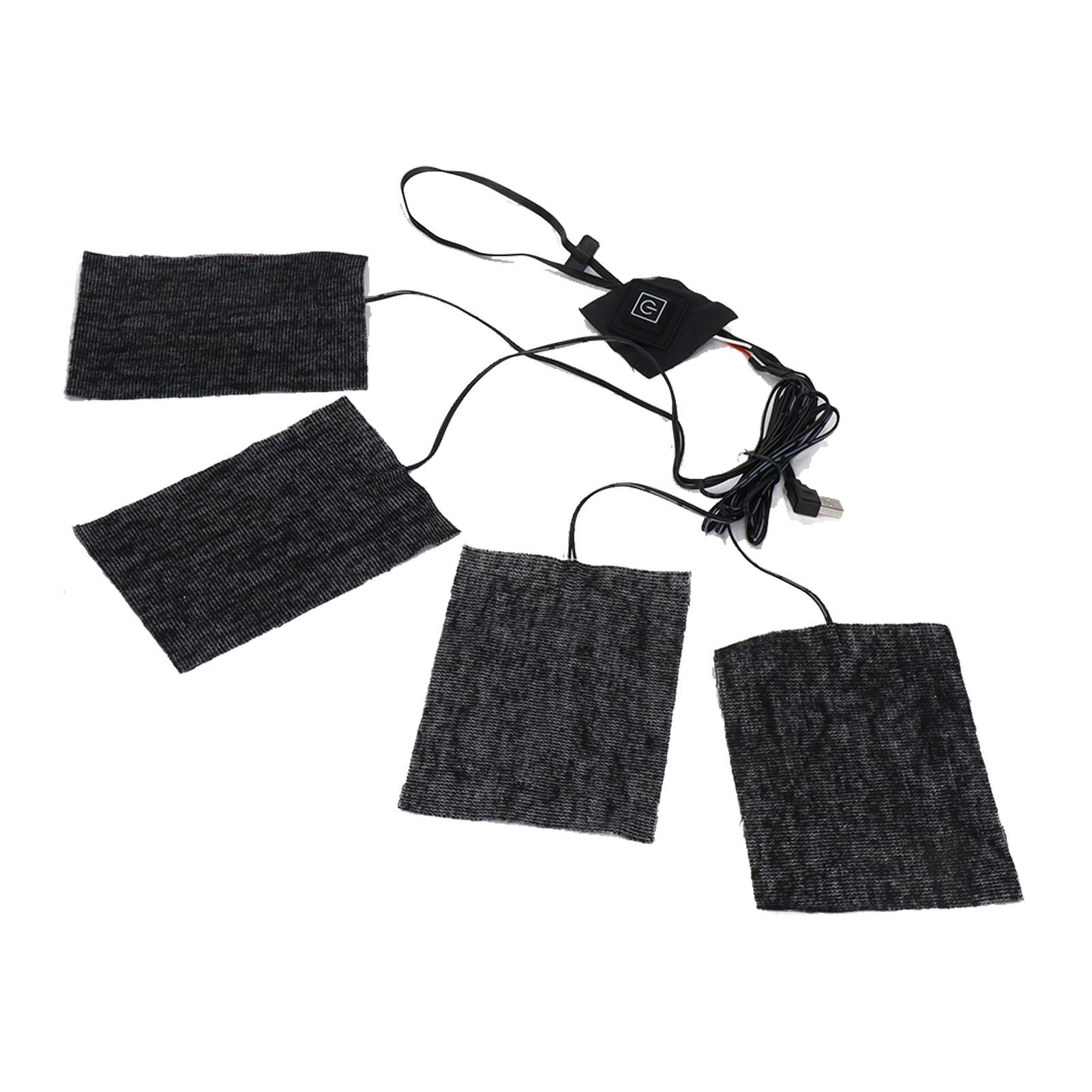 

Одежда Электрические грелки Зимний кемпинг Регулируемый 3 уровня Углеродное волокно Стираемый USB 5В