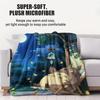 Hayao Miyazaki Classic Anime Blanket For Office Travel Comfort Leisure Camp Travel Multifunctional Universal Blanket Fan Gift