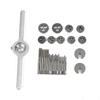 A20F-31Pcs Metric Tap And Die Set Hand Tap Drill Bit Screw Tap HSS Thread Die Wrench Handle Tap And Die Set