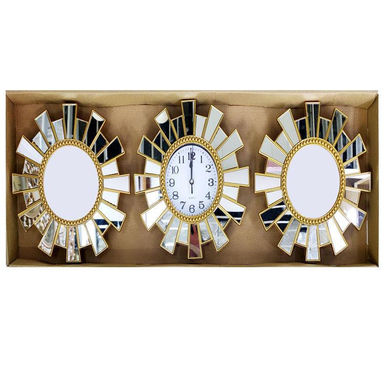 Living Room Wall Clock Home Table Sofa Background Wall Clock Modern Minimalist Abstract Art Wall Clock Triple Wall Clock
