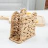 Rustic Style Grass Napkin Holder Natural Handmade Standing Tissue Dispenser Vintage Tabletop Tissue Rack Farmhouse Decor