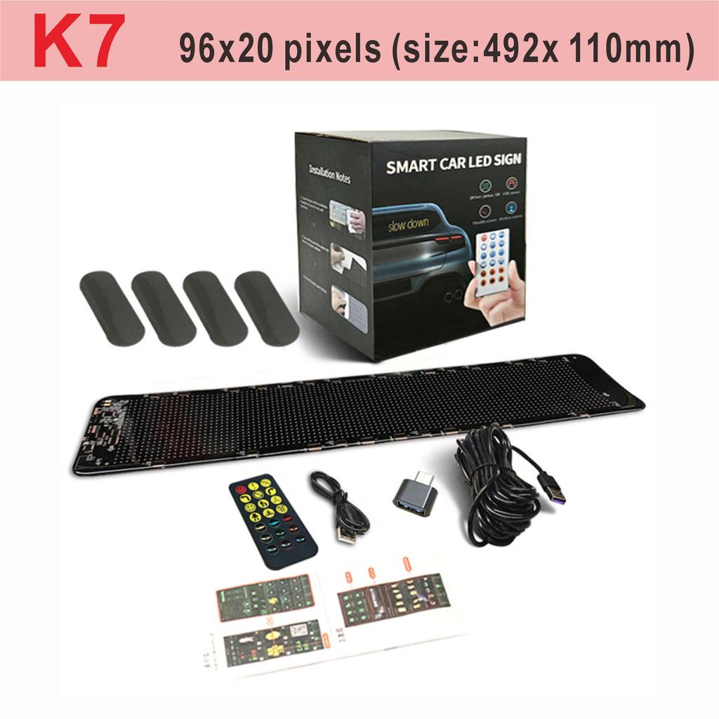 Ďáblovo oko Měkká obrazovka Přenosná nálepka na auto Flexibilní obrazovka APP Editovatelná LED flexibilní obrazovka do auta