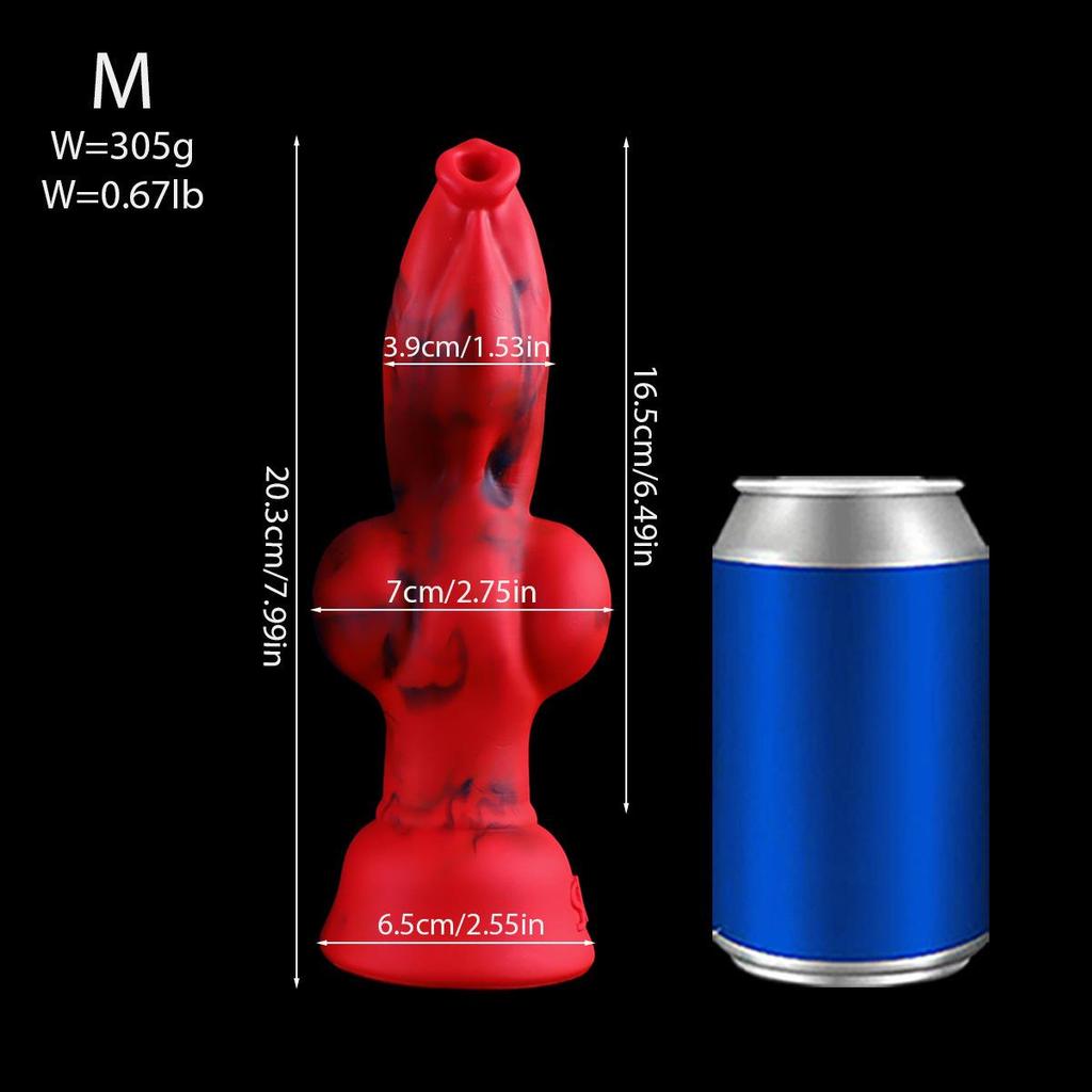 Extra Großer Analplug aus flüssigem Silikon, inspiriert von Tieren, für Erwachsene