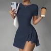 Women's Casual Yoga & Sports Skirt - Spring/Summer Beautiful Back Two-Piece for Golf & Tennis