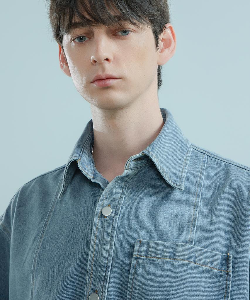 LOGSTORE Cut Denim Shirt