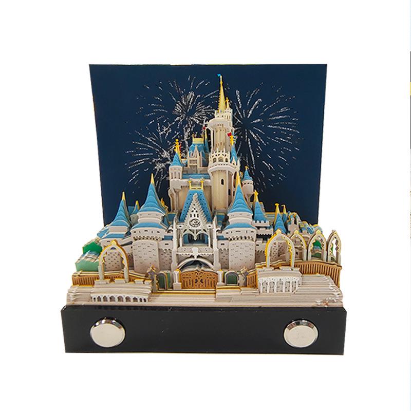 3D Stereoscopic Sticky Note Sculpture 2026 Calendar: Creative Tear-off Convenience Pad and Desktop Ornament