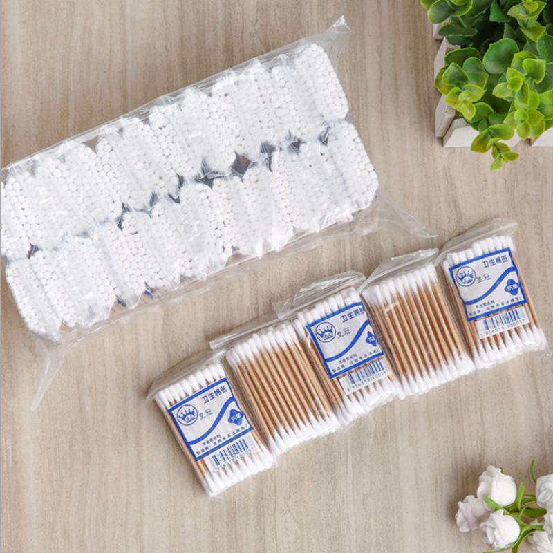 500/1200pcs/ Double Head Cotton Swab Women Makeup Bamboo Cotton Buds Eyeshaow Blending Tool For Salon Beauty Cleaning Tools