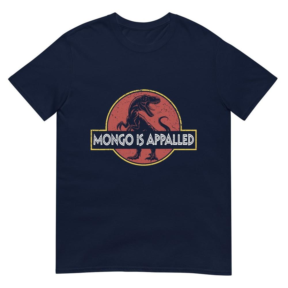 Retro Funny Mongo Is Appalled Vintage Riding Dinosaur Tshirt S