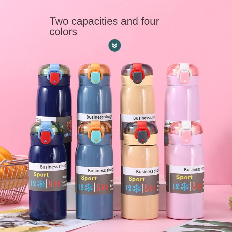 

Bounce ideas 304 stainless steel vacuum cup high-grade glass lovely cup 500ml бежевый