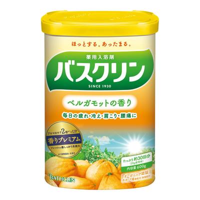 Bathclin Bath Bergamot 600g 30 Fatigue Relief Salts, Scent, (approximately Uses), [Quasi-drug]