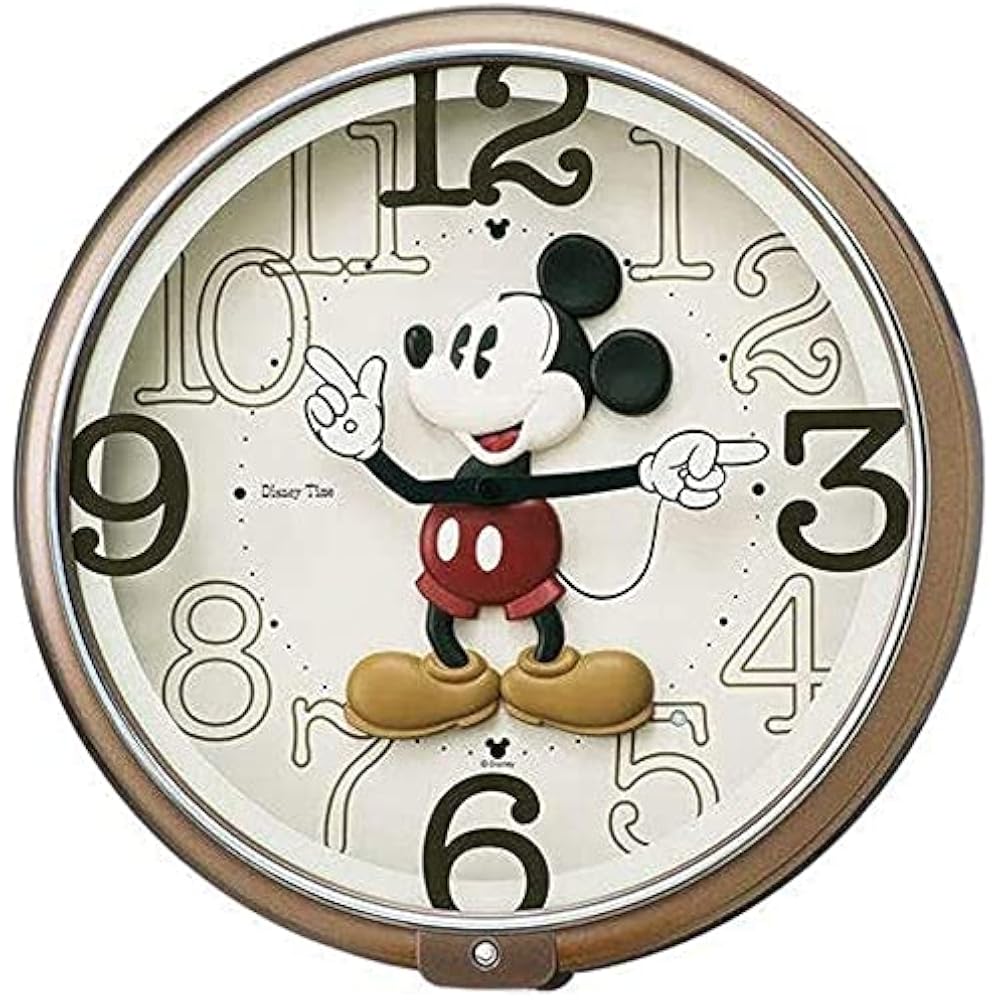 Seiko Clock (Seiko Clock) Wall Clock Character Disney Mickey Mouse Analog 6 Songs Melody Mickey &...