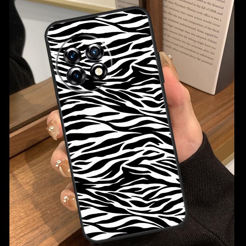 Zebra Skin Case For OnePlus Nord 5 CE 2 3 4 Lite N20 N30 OnePlus 15 R 13R 12R 10T 13T 10 11 12 13 Cover