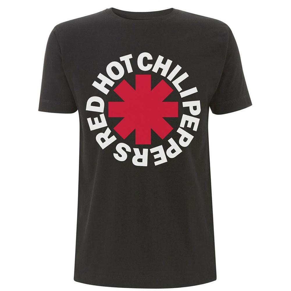 Men's Red Hot Chili Peppers Classic Asterisk Slim Fit T-shirt Medium Black