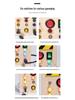 Interactive LED Busy Board: Wooden Educational Toy with Electronic Switches for Kids