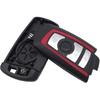 Keyless Entry Remote Control Key Fob Case Cover Replacement for BMW 1 2 3 4 5 6 7 Series X3 M2 F Series 235ix 320 E90 E92 E93 X5 F10 F20 F30 F40 (Red