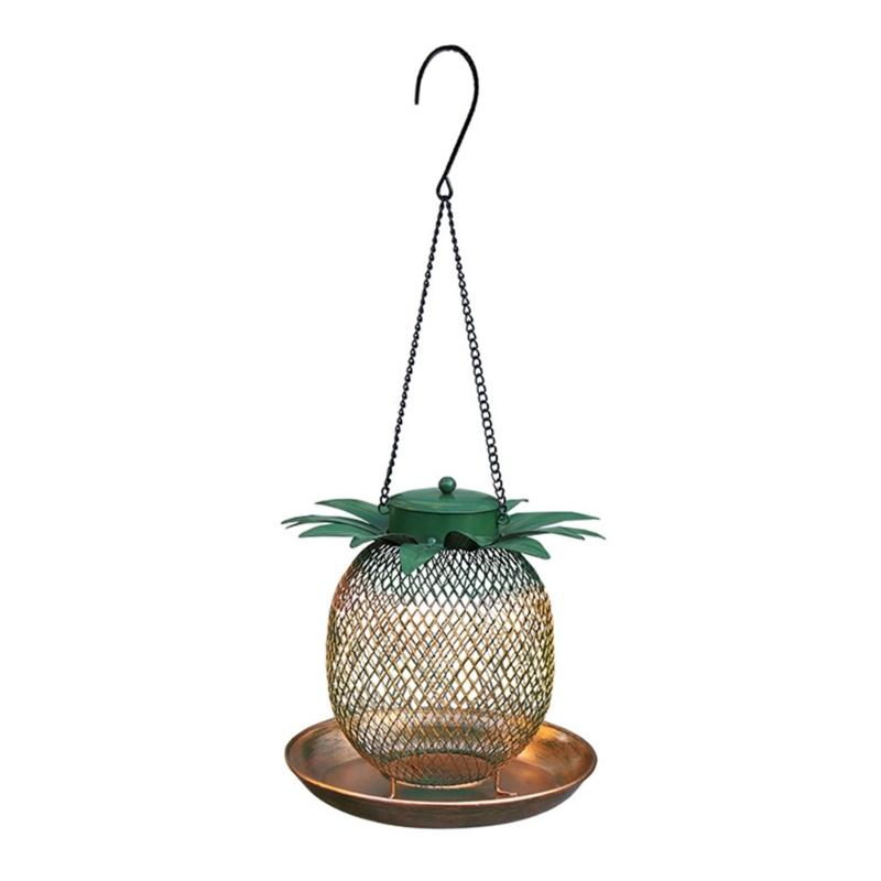 Bird Feeders for Outdoors Pineapple Bird Feeder Hummingbirds Oriole Feeders Metal Wild Birds  Feeder Decor 1