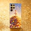 Butterfly Protective Cover Girl High-end Electroplating Glass PhoneCase for Samsung Galaxy S26 S25 S24 S23 S22 S21 FE,Ultra,Plus