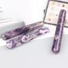 Natürlicher Jade Amethyst Massage-Stab Yoni-Stab Kristall Gua Sha Steine Drucken Sie die Akupunkturpunkte Stäbe Körper-Akupunktur Heilende Pflege