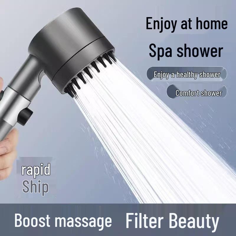 Powerful Shower Head Set with Filter and Spray Booster