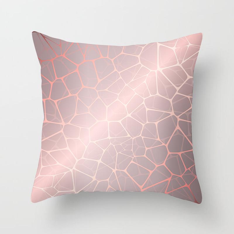 Car Cushion Cover Geometric Gold Print Sofa Square Pillow Cover Cushion Cover Home Furnishings