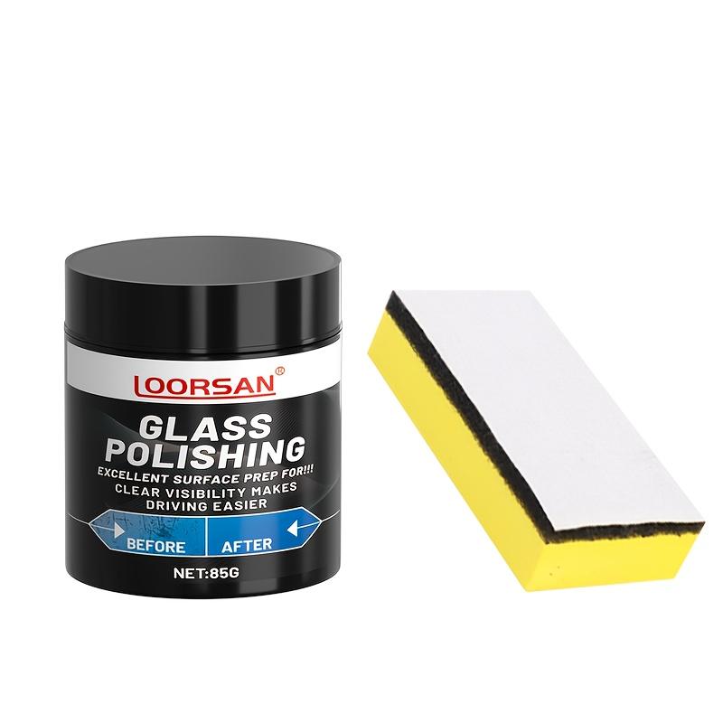 

Профессиональный полировальный порошок для стеклянных поверхностей, подходящий для быстрого восстановления прозрачности стекла в автомобилях, домах на колесах и зеркалах чёрный