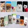 NH36 Pomeranian dog Transparent Phone Case for Samsung Galaxy A04 A04S A14 A23 A34 A54 M23 M33 M52 M53