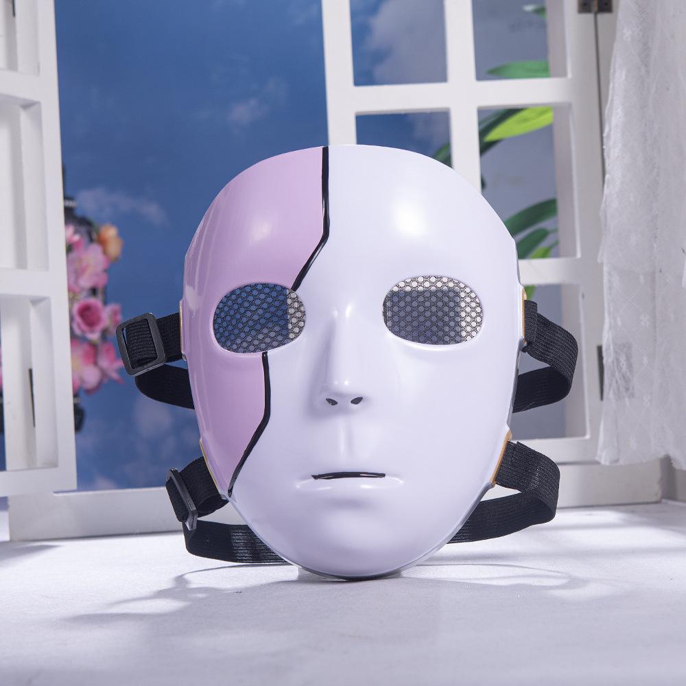 Sally Face Mask Cosplay Game Anime Sal Fisher Full Face Plastic Masks Halloween Carnival Dress Up Party Costume Props Gifts