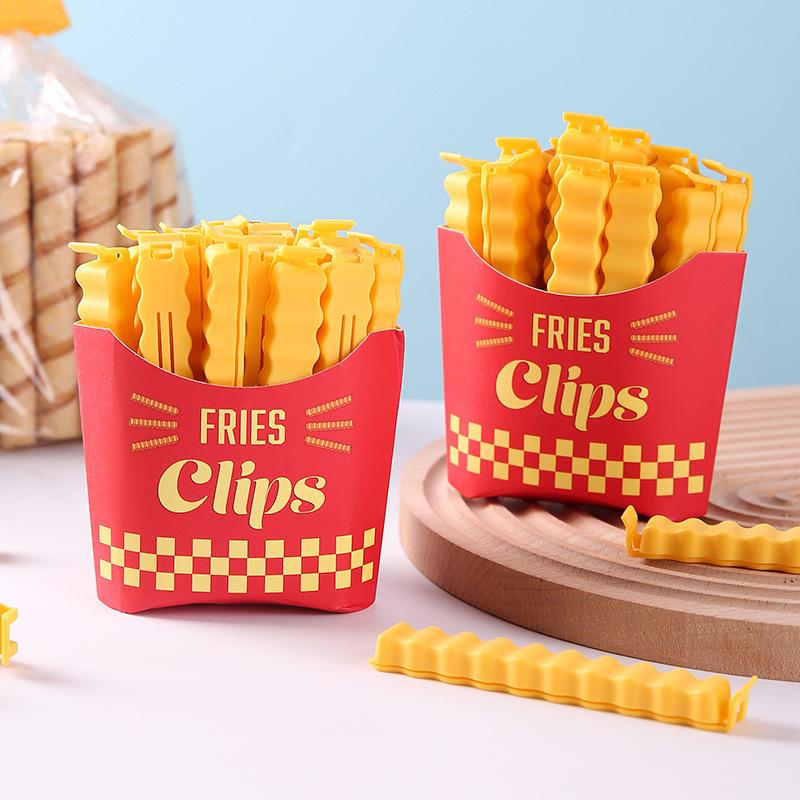 French fries closure clip, creative food closure clip, snack closure, food sealing clip, magnetic fridge clip