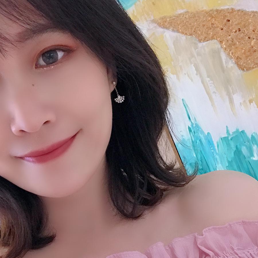 Women's Earrings for Diamonds and Niche Fan-shaped Temperament Earrings for Women To Give Their Girlfriends