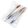 Innovative Small Palm Silicone Tongs Stainless Steel Ice Tongs Mini Food Grade Silicone Food Tongs Orange Gloves