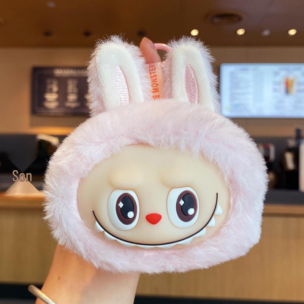 Third-Gen Cute Vinyl Plush Keychain: Creative Gift & Schoolbag Pendant