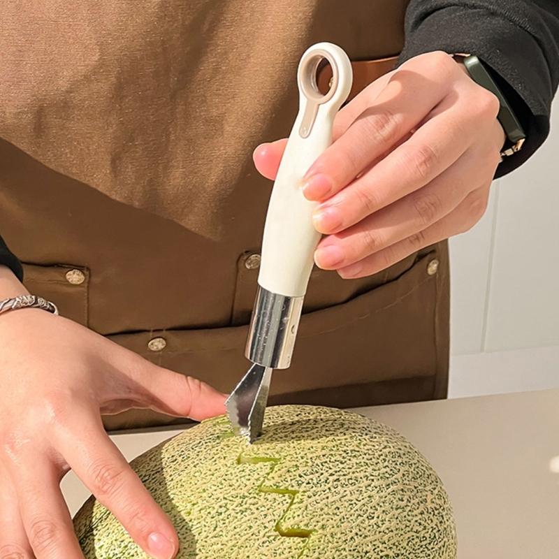 Ergonomic Handle Melon Baller Spoon Kitchen Tool Ice Cream Spoon 304Stainless Steel Texture Perfect for Ice Cream Fruits